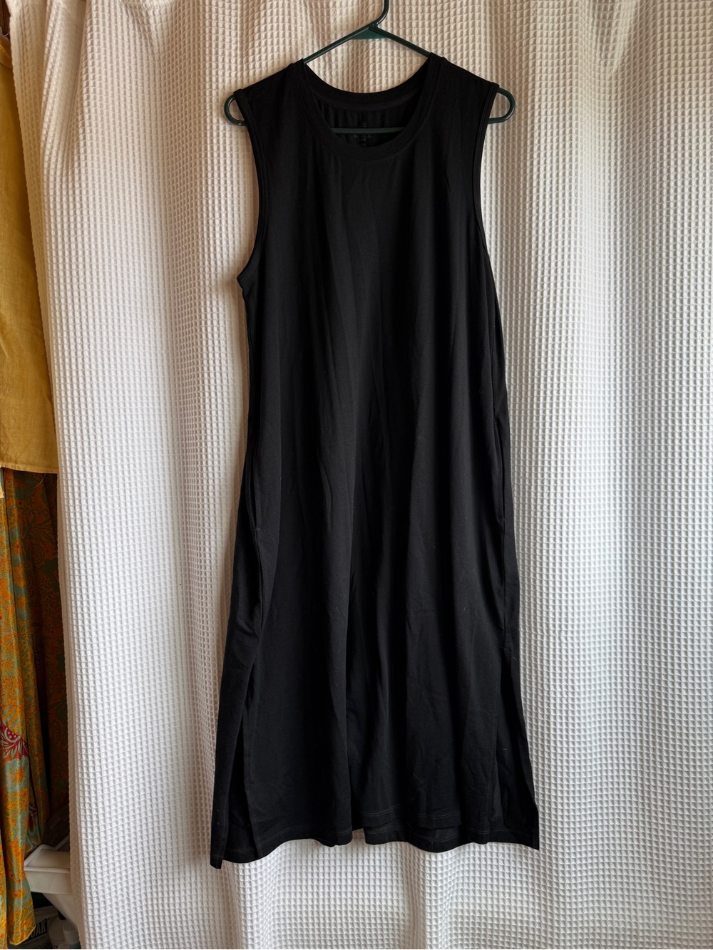 Woolx Marino Wool Sleeveless Black Midi Dress — Effortless Everyday Staple